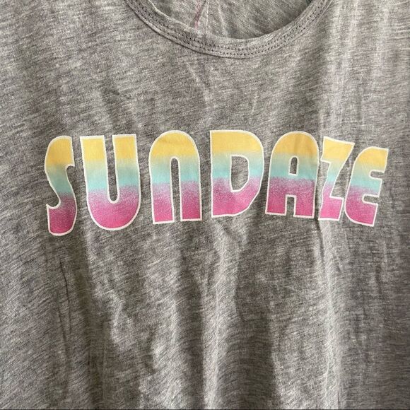 PJ Salvage Sundaze Grey Racerback Cotton Tank Size Medium - Picture 7 of 7